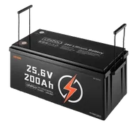 VEVOR 24V 200Ah LiFePO4 Lithium Battery, Built-in 100A BMS, Deep Cycle Lithium Rechargeable Battery with Low Temperature Protection, 4000+ Cycles, Max. 5120Wh, for RV, Camper, Trolling Motors, Marine | VEVOR US