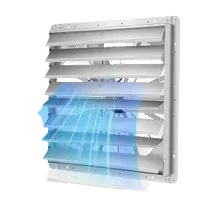 VEVOR 36 inch Shutter Exhaust Fan, Wall Mounted Attic Vent Fan with 11000 CFM Airflow, AC Motor, Heavy-duty Steel Construction, Low Noise for Shed, Garage, Greenhouse Ventilation Cooling, Silver | VEVOR US