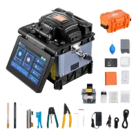 VEVOR Fiber Fusion Splicer 6 Motors, Core Alignment Fiber Optic Splicer 6s Splicing & 13s Heating, Fiber Splicer Machine with 5″ Touch Screen, 3 in 1 Fiber Holder, 7800mAh Battery for SM MM DS NZDS | VEVOR US