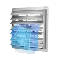 VEVOR 30 inch Shutter Exhaust Fan, Wall Mounted Attic Vent Fan with 6900 CFM Airflow, AC Motor, Heavy-duty Steel Construction, Low Noise for Shed, Garage, Greenhouse Ventilation Cooling, Silver | VEVOR US