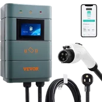 VEVOR Level 2 Electric Vehicle Charging Station, 0-48A Adjustable, 11.5 kW 240V NEMA 6-50 Plug Smart EV Charger with WiFi, 24-Foot TPE Charging Cable for Indoor/Outdoor Use, ETL & Energy Star Certifie | VEVOR US