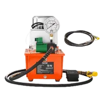 VEVOR Electric Hydraulic Pump, 10000 PSI 750W 110V 488 in³/8L Capacity, Single Acting Solenoid Valve, Electric Driven Hydraulic Pump Power Pack Unit with Pedal Switch for Punching/Bending/Jack Machine | VEVOR US
