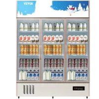VEVOR Commercial Refrigerator,Display Fridge Upright Beverage Cooler, Glass Door with LED Light for Home, Store, Gym or Office, (35 cu.ft. Triple Swing Door) | VEVOR US