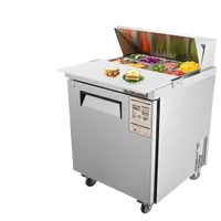 VEVOR Sandwich Prep Table, 7.42 Cu. Ft. Salad Single-door Refrigerated Prep Table, 28-inch Food Prep Fridge, Commercial Stainless Steel Prep Refrigerator Table for Restaurant, Bar, Shop, Silver | VEVOR US