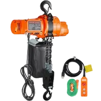 VEVOR Electric Chain Hoist, 2200 lbs Load Capacity, 10 ft Lifting Height, 6.9 ft/min Speed, 120V, Single Phase Overhead Crane with Chain, 10 ft Wired Remote Control for Garage, Shop, Hotel, and Home | VEVOR US