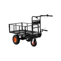 VEVOR Electric Utility Cart, 500lbs Capacity Power Wagon, 36V 432W Battery Powered Steel Garden Cart with Brake, Heavy Duty Electric Assist Wagon, Material Hauler, Wheelbarrow for Farm & Garden | VEVOR US