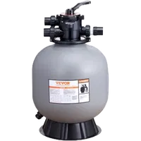 VEVOR Sand Filter, 22-inch, Up to 55 GPM Flow Rate, Above Inground Swimming Pool Sand Filter System with 7-Way Multi-Port Valve, Filter, Backwash, Rinse, Recirculate, Waste, Winter, Closed Functions | VEVOR US