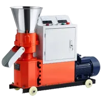 VEVOR Feed Pellet Mill Machine, 5 mm Animal Feed Pellet Making Machine, 3KW 240V Animal Food Granulator Mill Machines with 3 Pressure Rollers & 4 Wheels, Ideal for Poultry, Livestock, Farm Animals | VEVOR US