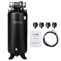 VEVOR 80 Gallon Air Compressor, 6.5HP 15.5SCFM@90 PSI, 145PSI Oil Free Stationary Air Compressor Tank, 86dB Ultra Quiet Compressor for Industrial Manufacturing, Construction Sites, Auto Repair | VEVOR US
