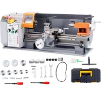 VEVOR Metal Lathe Machine, 7.87″ x 13.78″, Precision Benchtop Power Metal Lathe,, 50-2500 RPM Continuously Variable Speed, 600W Brush Motor Metal Gears, with Tool Box for Processing Precision Parts | VEVOR US