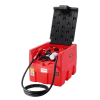 VEVOR Portable Diesel & Gasoline Tank, 48 Gallon, 10.6GPM Flow Rate, Diesel Fuel Tank with 12V Electric Transfer Pump, 13.1ft Hose, Auto Fueling Nozzle, Transfer Tank for Easy Fuel Transportation, Red | VEVOR US