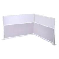 VEVOR Office Divider Privacy Partitions, 2-Pack, 72″ x 48″ Room Divider Walls, PET Workstation Cubicle Partition with Frosted Acrylic Windows, Freestanding Privacy Panels for Office Library School | VEVOR US