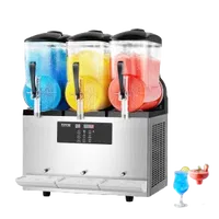VEVOR Commercial Slushy Machine, 12Lx3 Triple Tank Frozen Drink Machine, 144 Cups Stainless Steel Margarita Smoothie Frozen Drink Maker, Slushie Maker for Home Party Restaurants Cafe Bars | VEVOR US