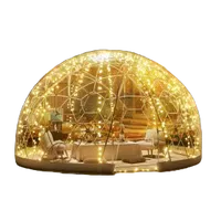 VEVOR Garden Dome Igloo Tent House, 9.5 FT Dome Tent, Upgraded Garden Igloo with PVC Transparent Cover and Window, Waterproof Outdoor Geodesic Dome Camping Shelter for Patio, Dining Backyard, Party | VEVOR US