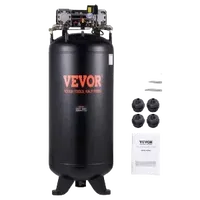 VEVOR 80 Gallon Air Compressor, 6.5HP 15.5SCFM@90 PSI, 2-Stage 145PSI Oil Free Stationary Air Compressor Tank for Industrial Manufacturing, Construction Sites (3-Phase Power, 220V 60 Hz) | VEVOR US