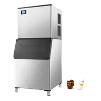 VEVOR Commercial Ice Maker Machine, 800LBS/24H Ice Making Machine with 500LBS Large Storage Bin, Auto Self-Cleaning Ice Maker Machine with Touchscreen for Bar Cafe Restaurant Business Commercial | VEVOR US