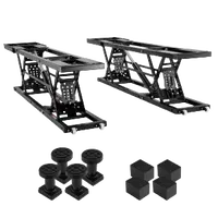 VEVOR Car Lift, 7,000 LBS Capacity Portable Car Lift, with Extended-Length Plates, 26.8″ Max. Height, Heavy-duty Carbon Steel Truck Lift with 120V Power Unit, Auto Car Jack Lifts for Home Garage Shop | VEVOR US