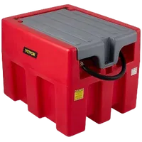 VEVOR Portable Diesel Tank, 58 Gallon Capacity & 10 GPM Flow Rate, Diesel Fuel Tank with 12V Electric Transfer Pump and 13.1ft Rubber Hose, PE Diesel Transfer Tank for Easy Fuel Transportation, Red | VEVOR US