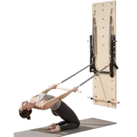 VEVOR Wall Mounted Pilates Reformer Machine, Maple Wood Pilates Springboard, Exercise Equipment with Resistance Springs, Yoga Fitness Trainer, Suitable for Flexibility Balance, Home Gym Studio Workout | VEVOR US