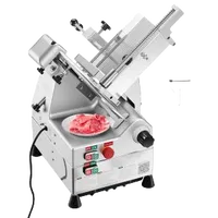 VEVOR Automatic Meat Slicer, 500W, Electric Deli Slicer Machine with 10 inch Sharp 75Cr1 Steel Blade, 0-0.67 inch Adjustable Thickness, 633 RPM Fast Slicing, for Frozen Meat, Cheese, and Bread | VEVOR US