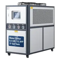 VEVOR Air-Cooled Water Chiller, 12.3 HP, Industrial Water Chiller with 30,240 Kcal/h Cooling Capacity, Dual Compressor, 37 Gal Large Tank, LED Display, Cooler for Cooling Water, Not Air Conditioner | VEVOR US