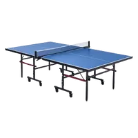 VEVOR Ping Pong Table, Professional Table Tennis Game, Indoor MDF Portable Table Tennis Table, Foldable Ping Pong Table with Quick Clamp Net and Lockable Wheel, 10 Minute Easy Assembly, 18mm Tabletops | VEVOR US