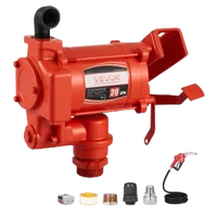 VEVOR Fuel Transfer Pump 110V, 20 GPM 76 L/min, AC Electric Oil Transfer Pump, with Auto Shut-Off Fuel Nozzle & Discharge Hose, High Flow Kit for Gasoline, Diesel, Kerosene, Biodiesel, Ethanol Blends | VEVOR US