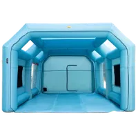 VEVOR Portable Inflatable Paint Booth, 26x13x10ft Inflatable Spray Booth, Car Paint Tent with Air Filter System & 2 Blowers, Upgraded Blow Up Spray Booth Tent, Auto Paint Workstation, Car Parking Gara | VEVOR US