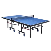 VEVOR Ping Pong Table, Professional Table Tennis Game, Indoor MDF Portable Table Tennis Table, Foldable Ping Pong Table with Quick Clamp Net and Lockable Wheel, 10 Minute Easy Assembly, 25mm Tabletops | VEVOR US