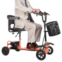 VEVOR 4-Wheel Folding Mobility Scooter for Adults & Seniors, 265LBS Loading Electric Mobility Scooter, All-Terrain Travel Wheelchair with 48V Lithium Battery, 8″ Solid Tires & 8° Climbing Capacity | VEVOR US