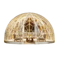 VEVOR Garden Dome Igloo, 12 x 7.2 ft Outdoor Clear Bubble Tent for 4-7 Person, Weatherproof Geodesic Dome Greenhouse with Window, PVC Igloo Tent for Backyard Patios Camping Party Wedding | VEVOR US