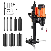 VEVOR Diamond Core Drilling Machine, 0.8-8 in Drilling Diameter, Stand-Mount Dry and Wet Concrete Core Drill Rig with 8 Drill Bits, 800 RPM Speed, UNC1 1/4-7 Thread, for Concrete Brick Stone, 3000W | VEVOR US