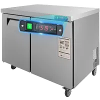 VEVOR Commercial Refrigerator, 48″ Worktop Undercounter Refrigerator, 12.85 Cu. Ft Thick Stainless Steel Refrigerated Food Prep Station, 2 Door Worktop Fridge with lock for Restaurant, Bar, Diner | VEVOR US