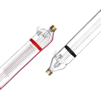 VEVOR 130W CO2 Laser Tube, 65 in (1650 mm) Length, 3.1 in (80 mm) Dia Borosilicate Glass Laser Cutter Tube with Metal Head, 10,000hr Wires Preconnected for Laser Engraver Engraving Cutting Machine | VEVOR US