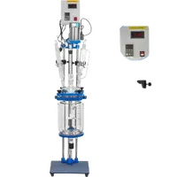VEVOR Jacketed Reactor 5L Laboratory Glass Reactor, Jacketed Glass Reactor, Chemical Reaction Vessel, Lab Jacketed Reactor, Reaction Vessel Chemistry, With Digital Display, For Reaction Distillation | VEVOR US