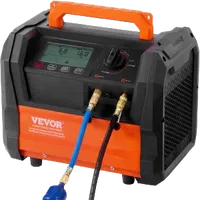 VEVOR Refrigerant Recovery Machine, 1 HP Dual Cylinder Portable AC Recovery Machine with 3000rpm Brushless Motor, Freon Refrigerant Recycling Tool for Automotive, Air Condition, Household HVAC | VEVOR US