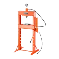 VEVOR Hydraulic Shop Press, 30 T H-Frame Pneumatic Shop Press with Press Plate & Triangular Support, Stable Garage Floor Adjustable Hydraulic Press with Relief Valve, Fit for Bending & Straightening | VEVOR US