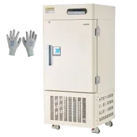 VEVOR Ultra Low Temperature Freezer, 28 L, −40℉ to −123℉ Adjustable Temp Range, with Rollers and Digital Display, 304 Stainless Steel Liner, Low Temperature Lab Freezer for Laboratory Samples Storage | VEVOR US