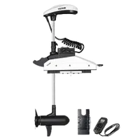 VEVOR Electric Trolling Motor, 12V 55lbs Thrust with GPS, 10-Speed Bow Mounted Saltwater Outboard Boat Motor with Remote Control & LCD Battery Indicator, for Kayaks, Fishing Boats, 54-Inch Shaft | VEVOR US