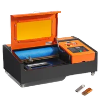 VEVOR 40W Desktop CO2 Laser Engraver, 12 x 8 in, 11.8 IPS Laser Cutter Machine with Water-Cooled Laser Tube, Compatible with CorelDRAW, Windows XP 7 8 10, EMF, JPG, PLT, WMF, for Wood Acrylic Fabric | VEVOR US