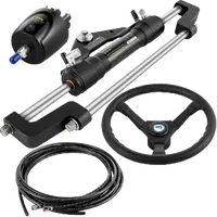 VEVOR Hydraulic Outboard Steering Kit 300HP, Hydraulic Steering Kit Helm Pump,Hydraulic Boat Steering Kit with 22 Feet Hydraulic Steering Hose for Boat Steering System | VEVOR US