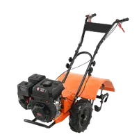 VEVOR Tiller Cultivator, 212CC 4-Stroke Garden Cultivator, Tiller with 4 Steel Adjustable Rear Tines for Lawn, Garden and Field Soil Cultivation | VEVOR US