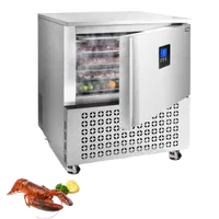 VEVOR Commercial Blast Freezer, 114 L / 4 Cu.ft Blast Chiller with 5 Trays, Blast Chiller Freezer Chest with 4 Freezing Modes, Stainless Steel Food Blast Freezer with Casters for Restaurant, Seafood | VEVOR US
