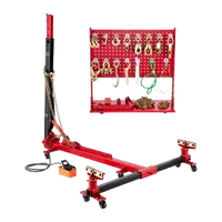 VEVOR Auto Body Frame Puller Straightener, 6T Tension Car Body Repair Equipment with 6000PSI Hydraulic Foot Pump & Swivel Post, Includes 16 Straightening Tools, for Auto Repair Shop, Sedan SUV Pickup | VEVOR US