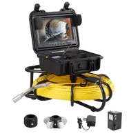 VEVOR Sewer Camera, 300 ft/91.5 m, 9″ Screen Pipeline Inspection Camera with DVR Function, Waterproof IP68 Camera with 12 Adjustable LEDs, with a 16 GB SD Card for Sewer Line, Home, Duct Drain Pipe Pl | VEVOR US