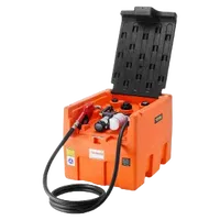 VEVOR Portable Diesel Tank, 48 Gallon, 10.6GPM Flow Rate, Diesel Fuel Tank with 12V Electric Transfer Pump, 13.1 ft Hose, Auto Fueling Nozzle, Diesel Transfer Tank for Easy Fuel Transportation, Orange | VEVOR US