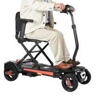 VEVOR 4-Wheel Electric Mobility Scooter for Adults & Seniors, Integrated Foldable Mobility Scooter with 9.3 Miles Long Range, All Terrain Travel Wheelchair with 9° Climbing Capacity & 265LBS Loading | VEVOR US