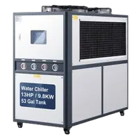 VEVOR Air-Cooled Water Chiller, 16.67 HP, Industrial Water Chiller with 45,360 Kcal/h Cooling Capacity, Dual Compressor, 53 Gal Large Tank, LED Display, Cooler for Cooling Water, Not Air Conditioner | VEVOR US