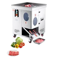 VEVOR Meat Cutter Machine, 1100W Meat Slicer, 1102 lb/h Commercial Meat Cutting Machine, Stainless Steel, 5 mm Thickness, Detachable Blades, Electric Food Slicer for Kitchen Restaurant Supermarket | VEVOR US