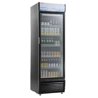 VEVOR Commercial Merchandiser Refrigerator, 14.8 Cu.Ft / 420L Beverage Refrigerator Cooler Merchandiser, Glass Door Display Refrigerator Upright Fridge with 5 Adjustable Shelves, Customizable Lightbox | VEVOR US